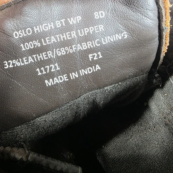 Polo Ralph Lauren‎ Oslo High BT WP Duck Boots Mens Brown Leather Size 8D